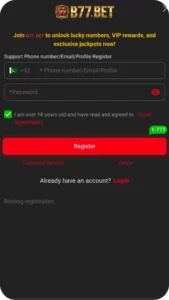 b77 bet game APK
